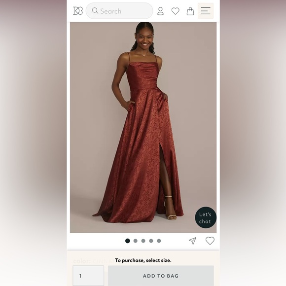 Jacquard Cowl Neck Dress - Picture 2 of 8